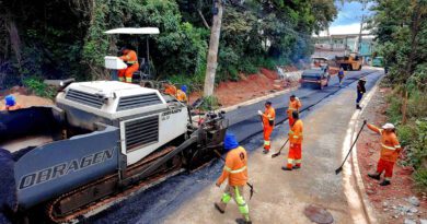 Ruas do Jardim Pastoreiro, em Caucaia do Alto, recebem obras de asfalto e infraestrutura
