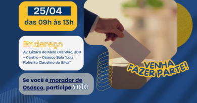 Prefeitura de Osasco realiza eleição do Conselho de Segurança Alimentar neste sábado (25)