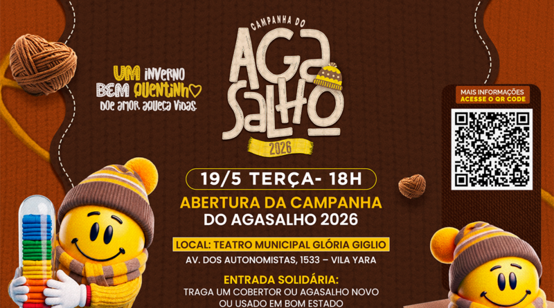  “O Mágico de Oz” abre a Campanha do Agasalho no dia 19/5 no Teatro Municipal