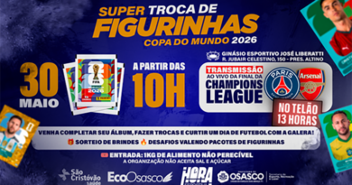 Osasco terá megaevento de troca de figurinhas da Copa do Mundo Osasco terá megaevento de troca de figurinhas da Copa do Mundo