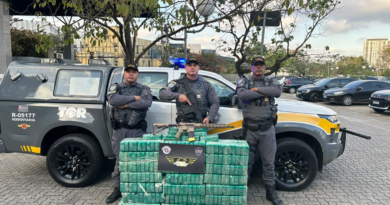 Polícia Rodoviária prende motorista com 257 kg de pasta base de cocaína e fuzil na Castello Branco, em São Roque
