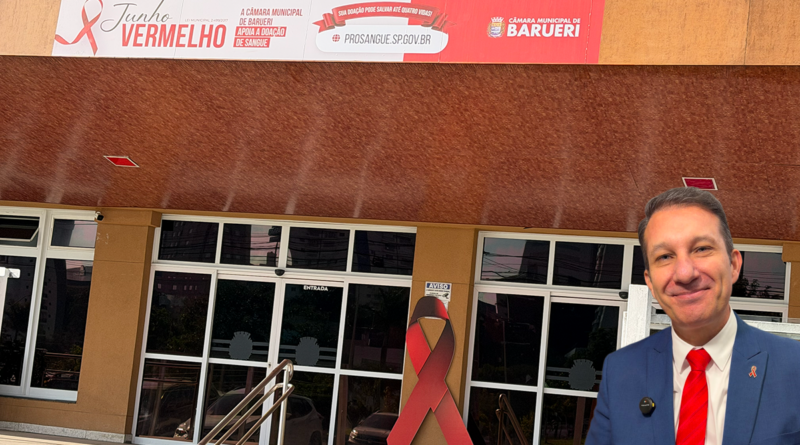 Junho Vermelho é lançado na Câmara de Barueri para incentivar a doação de sangue’