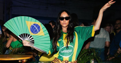 Sabrina Sato e bateria da Vila Isabel comandam festa da Havaianas na estreia do Brasil