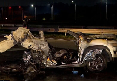 Três pessoas morrem após carro explodir em grave acidente na Rodovia Castello Branco, em Osasco