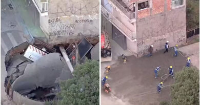 Sabesp conclui primeira fase dos reparos em cratera de Osasco; três casas seguem interditadas Sabesp conclui primeira fase dos reparos em cratera de Osasco; três casas seguem interditadas