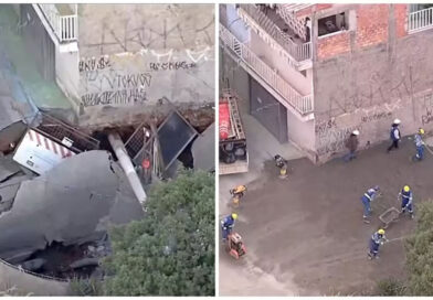 Sabesp conclui primeira fase dos reparos em cratera de Osasco; três casas seguem interditadas Sabesp conclui primeira fase dos reparos em cratera de Osasco; três casas seguem interditadas