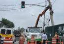 Faixa da Avenida General de Divisão é interditada após poste apresentar risco de queda em Barueri